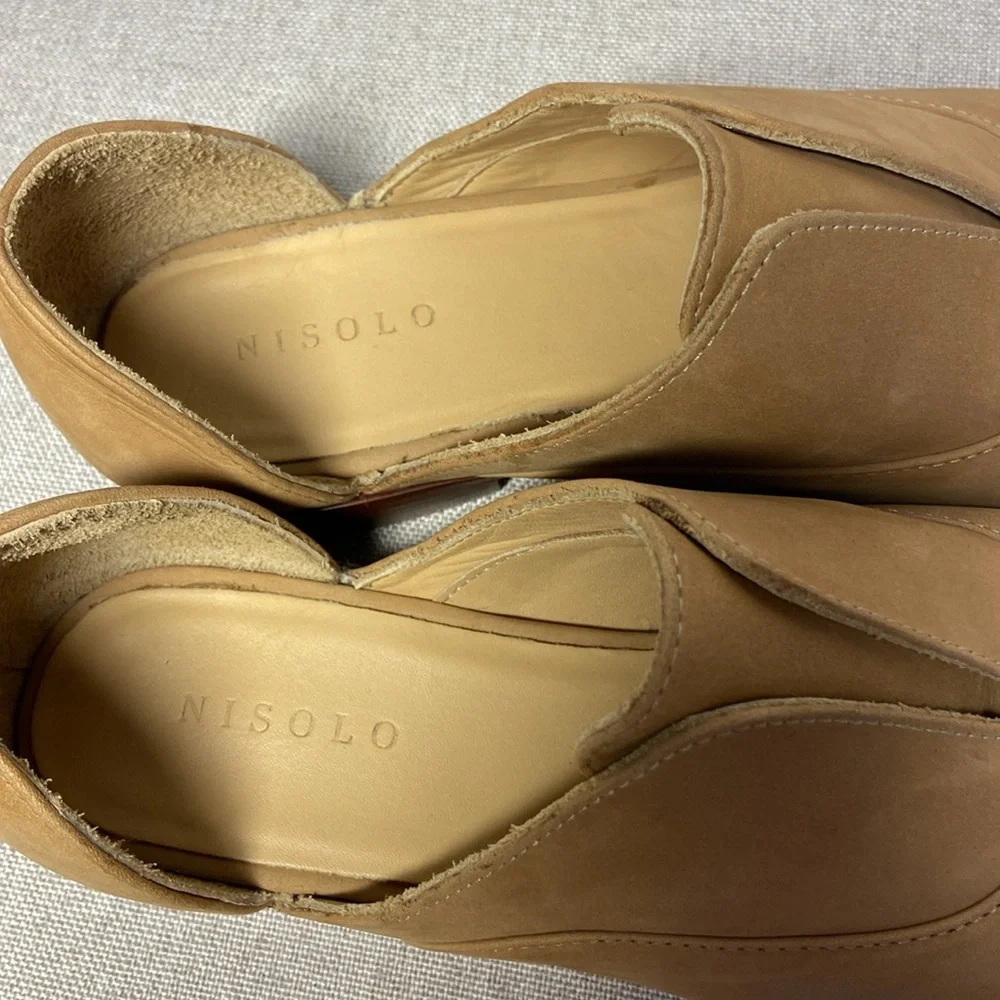 Nisolo Tan Loafers Minimalist Slip-Ons Size 8